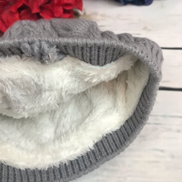 Baby/Toddler Gray Hat with Ears Ring Scarf - Picture 6 of 9